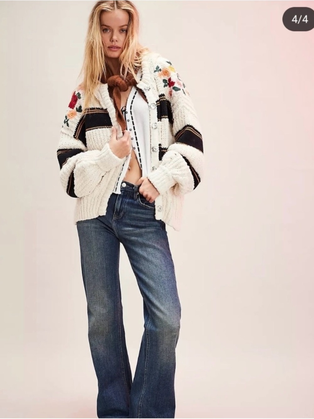 Free people Pop Art Cardigan XS